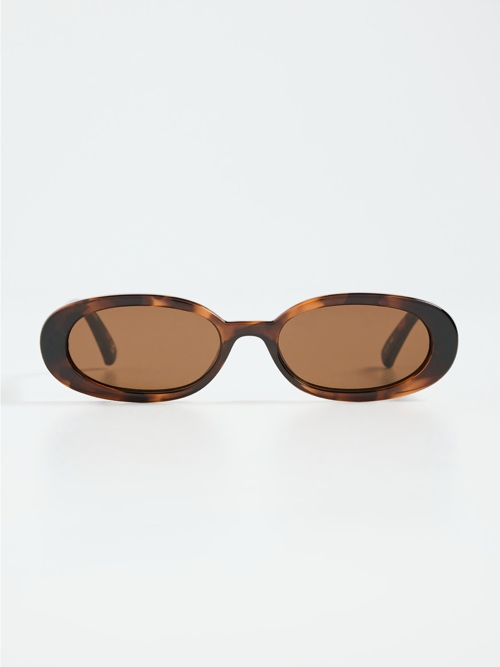 Le Specs outta love Brown Oval Tortoiseshell Sunglasses - Women Accessories